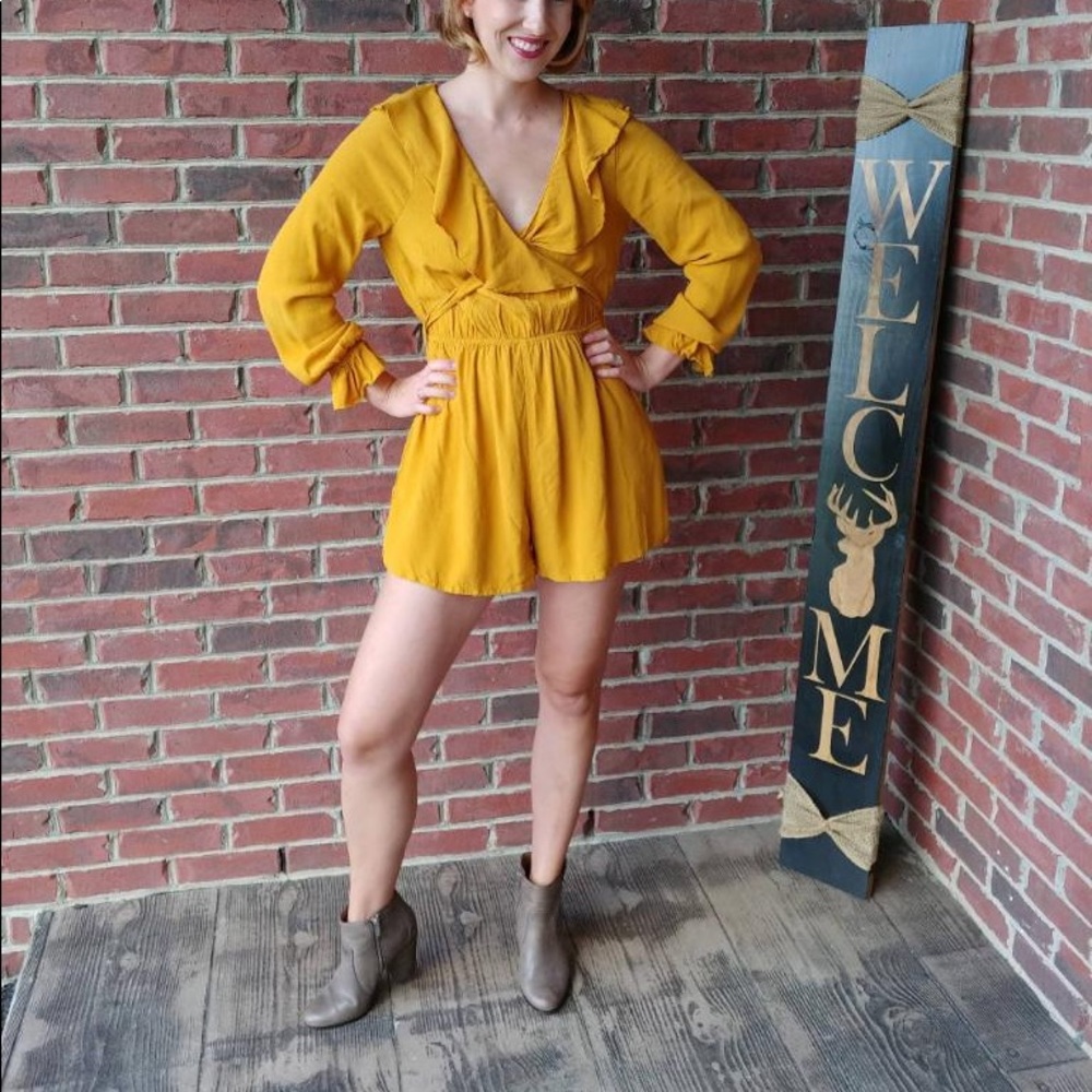 Mustard boutique romper